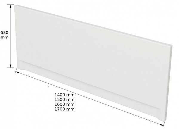 Cersanit Lorena - panou frontal universal pentru cada 170 cm seria FLAVIA, KORAT, NAO, LANA, OCTAVIA, S401-069