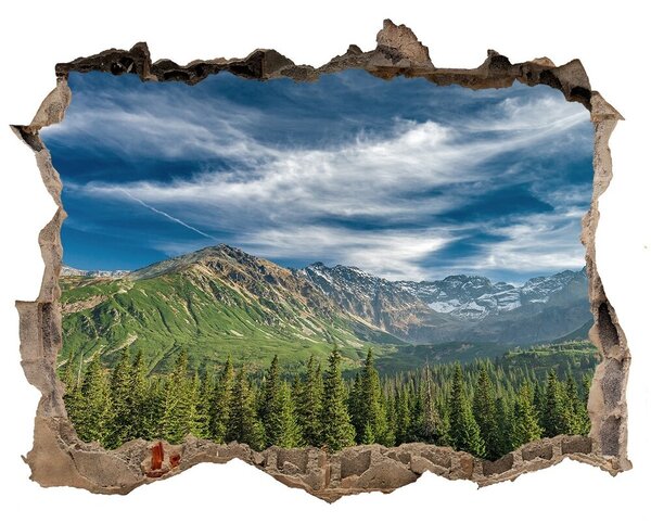 Fototapet 3D gaură în perete Toamna în munții tatra