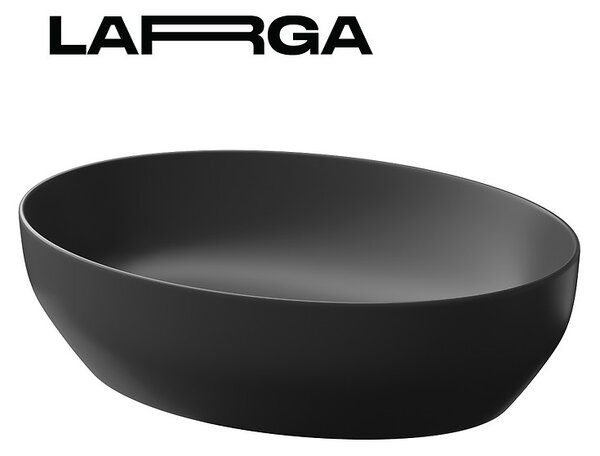 Cersanit Larga, chiuveta blat 50x38 cm, antracit mat, K677-014