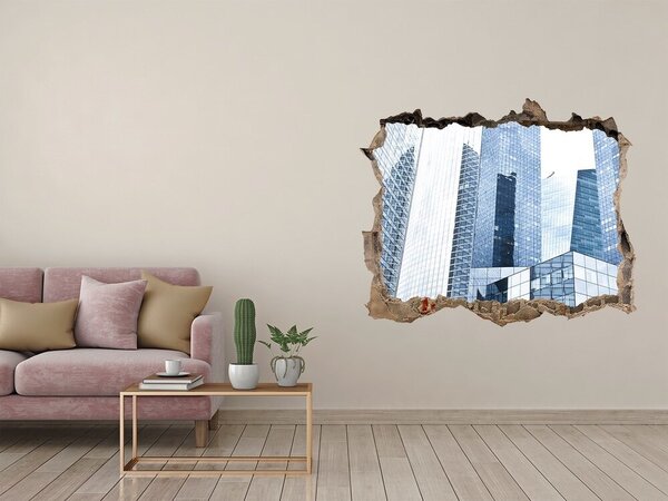 Autocolant gaură 3D Arhitectura modernă în peisajul urban