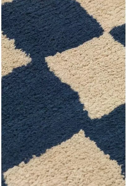 Mara Washable Covor Deep Blue/Warm Nisip - Ferm Living