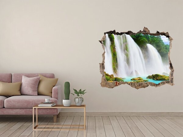 Fototapet 3D gaură în perete Cascade în Paradis