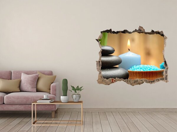 Fototapet 3D gaură în perete Colț de spa relaxant