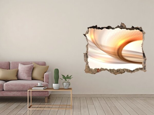 Fototapet 3D gaură în perete Design interior modern