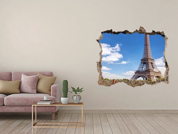 Autocolant gaură 3D Turnul Eiffel din Paris