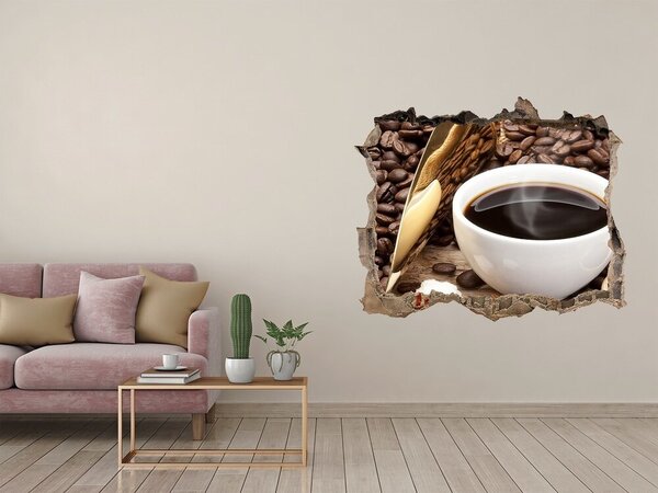 Fototapet un zid spart cu priveliște Cafea în inima naturii