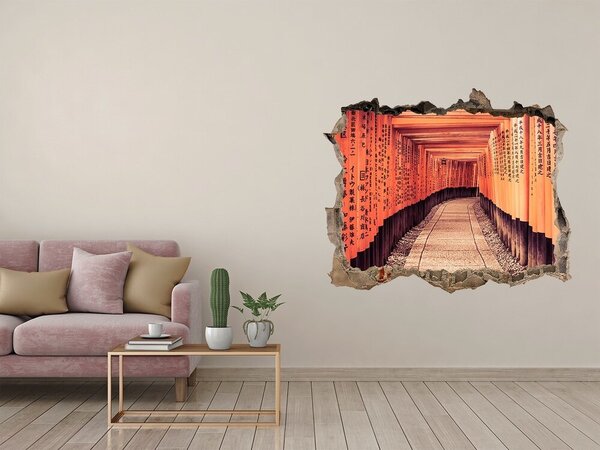 Autocolant gaură 3D Altarul Fushimi Inari