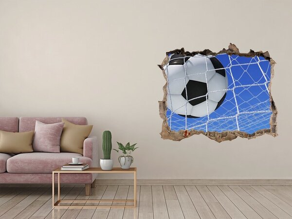 Autocolant 3D gaura cu priveliște Un gol în fotbal