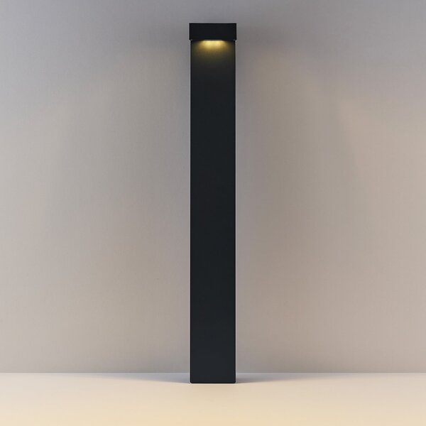 Molto Luce Bornă luminoasă LED ATO, înălțime 85 cm, comutator on/off, culoare antracit,, Negru, Aluminiu, Modern