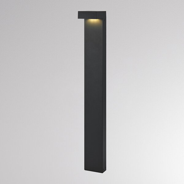 Molto Luce Bornă luminoasă LED ATO, înălțime 85 cm, DALI, antracit, IP65, metal, reglabil, Negru, Aluminiu, Modern