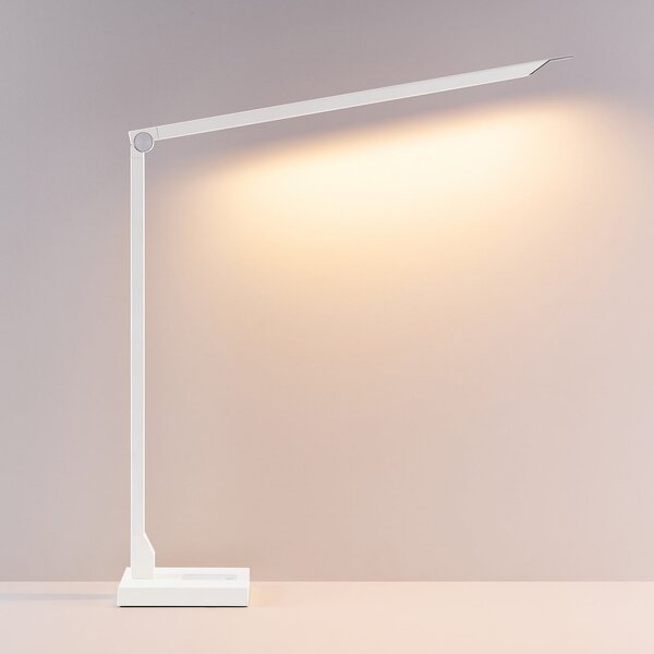 Molto Luce Lampă de birou cu LED FLOYD ACCU, albă, 55 cm, CCT, dimabilă, reglabil, Alb, Studiu / Birou, Aluminiu, Modern