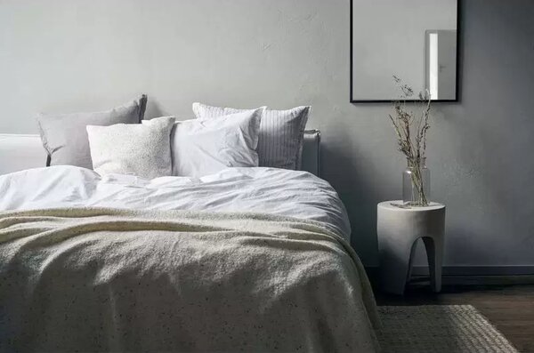 Ingrid Double Lenjerie de pat 220x220 Snow - ByNord