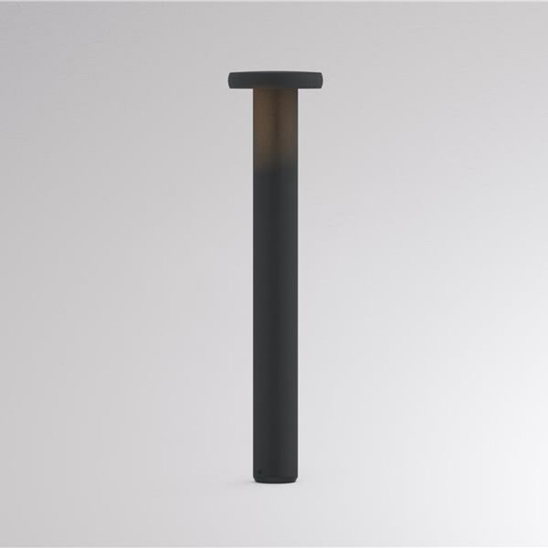 Molto Luce Bornă luminoasă LED CIRC, pornit/oprit, antracit, înălțime 82 cm, IP65, Negru, Aluminiu, Modern