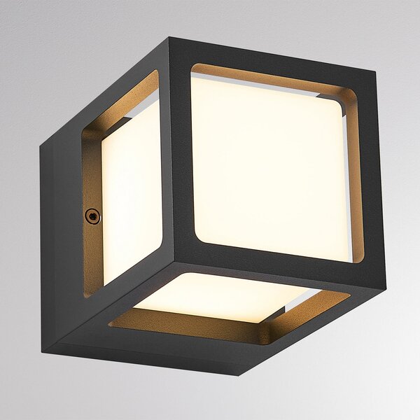 Molto Luce Lampă LED de exterior FYNN-X, antracit, 12 cm, IP65, CCT on/off, Negru, Aluminiu, Modern