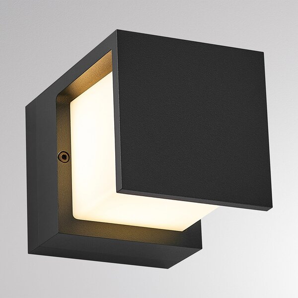 Molto Luce Lampă LED de exterior FYNN-Y, antracit, 12 cm, IP65, CCT cu funcție, Negru, Aluminiu, Modern
