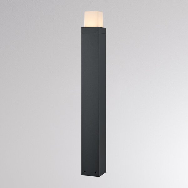 Molto Luce Bornă luminoasă LED FYNN-O, înălțime 85 cm, antracit, CCT IP65, cu comutator, Negru, Aluminiu, Modern