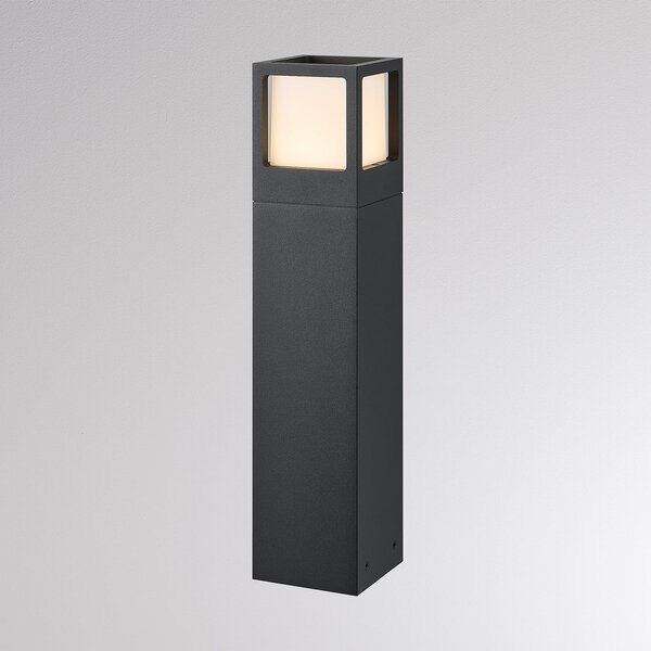 Molto Luce Bornă luminoasă LED FYNN-X, înălțime 45 cm, antracit, CCT IP65, cu comutator, Negru, Aluminiu, Modern, Piedestal pentru exterior