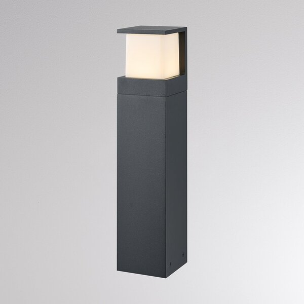 Molto Luce Bornă luminoasă LED FYNN-Y, înălțime 45 cm, antracit, CCT IP65, pornit/oprit, Negru, Aluminiu, Modern, Piedestal pentru exterior