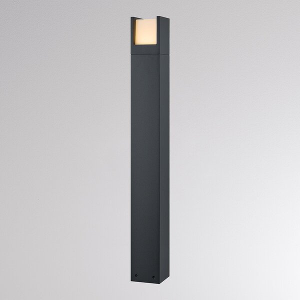 Molto Luce Bornă luminoasă LED FYNN-U, înălțime 85 cm, antracit, CCT IP65, pornit/oprit, Negru, Aluminiu, Modern