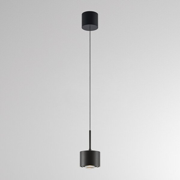 Molto Luce Lampă suspendată LED MAG MINI, negru, Ø 9 cm, CCT, dimabilă, metal, reglabil, Negru, Camera de zi / sufragerie, Aluminiu, Modern