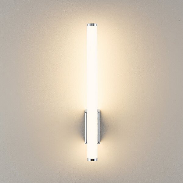 Molto Luce Aplică de perete LED VINA UP S, finisaj cromat, înălțime 40 cm, IP44 CCT, Metalic, Baie, Aluminiu, Modern
