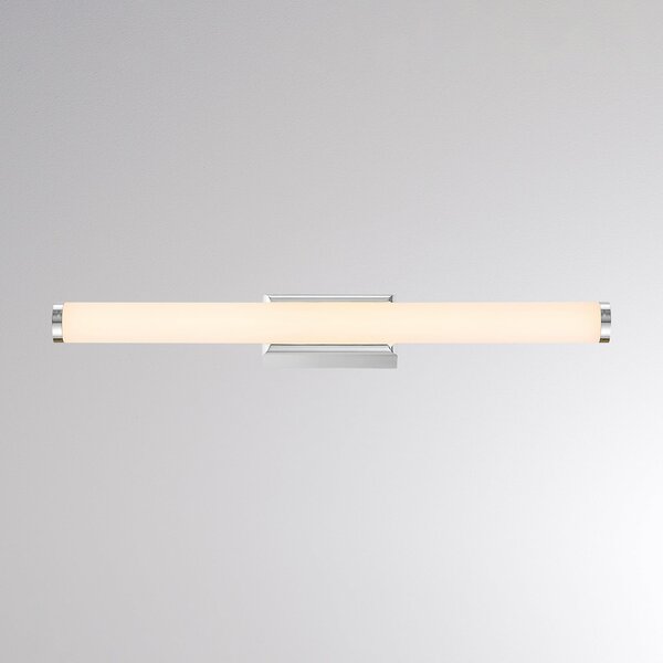 Molto Luce Aplică de perete LED VINA S, finisaj cromat, lățime 40 cm, IP44, CCT, Metalic, Baie, Aluminiu, Modern