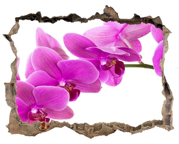 Autocolant gaură 3D Orhidee roz