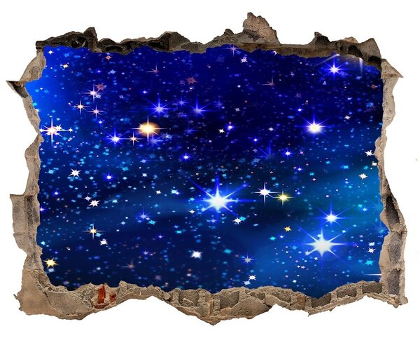 Fototapet 3D gaură în perete Cer înstelat