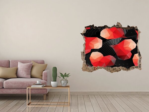 Fototapet 3D gaură în perete Geometrie în resturi