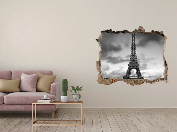 Autocolant gaură 3D Turnul Eiffel din Paris