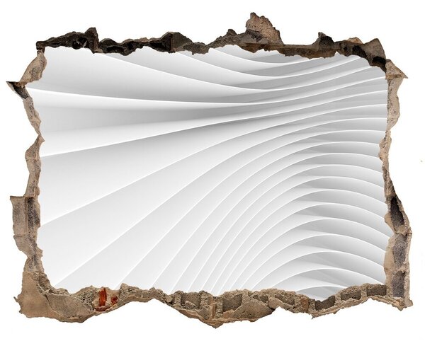 Autocolant de perete gaură 3D Linii abstracte