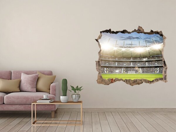 Fototapet 3D gaură în perete Stadionul în acțiune