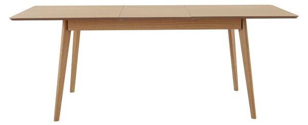Masă de dining extensibilă Skolle, stejar natural (150–200x80 cm)