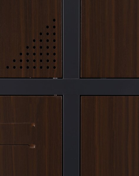 Dulap de vestiar Oxford Dark Walnut