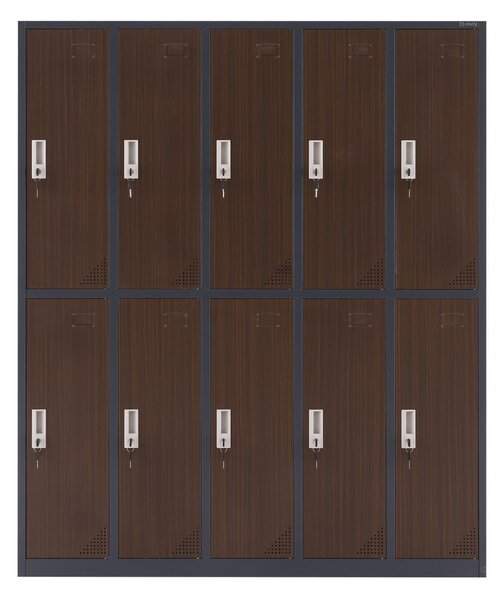 Dulap de vestiar Oxford Dark Walnut
