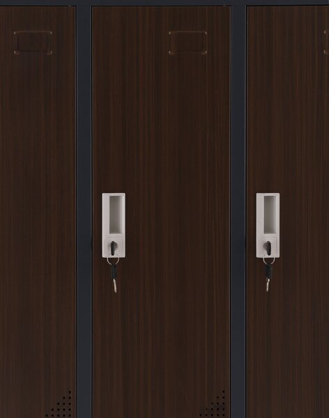 Dulap de vestiar Oxford Dark Walnut