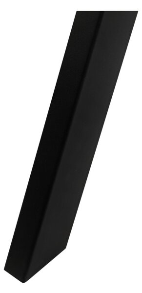 Masă de dining extensibilă Torino, stejar sălbatic/negru (90–190x90 cm)