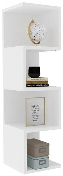 Biblioteca Alina culoare alb,95 cm