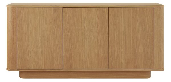 Comodă cu 3 uși Navan, stejar natural (160 cm)