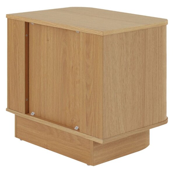 Noptieră cu 2 sertare Navan, stejar natural (55 cm)