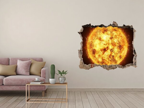 Fototapet 3D gaură în perete Explozie solară