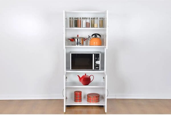 Dulap din pal, Beny Homs, alb, 160 x 60 x 31.4 cm