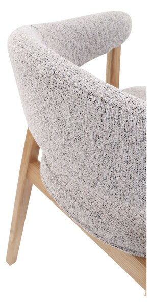 Scaun de dining Gabi, gri/stejar natural