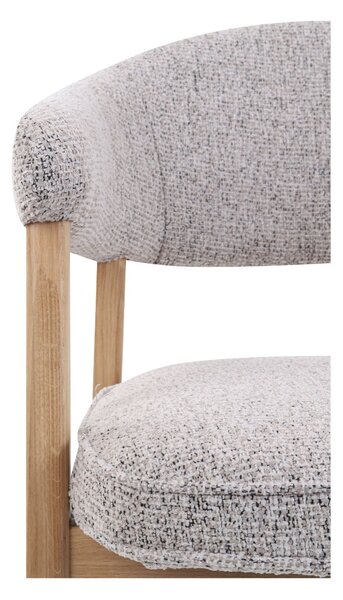 Scaun de dining Gabi, gri/stejar natural