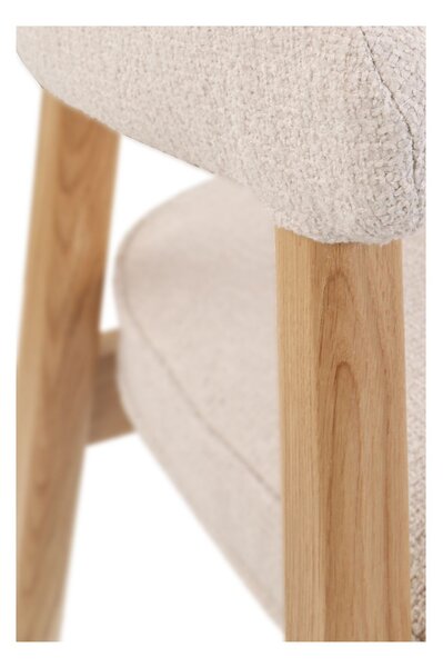 Scaun de dining Gabi, bej/stejar natural