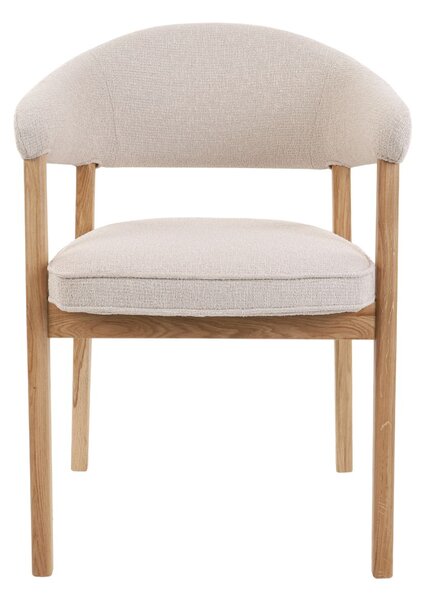 Scaun de dining Gabi, bej/stejar natural
