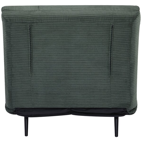 HOMCOM Fotoliu Extensibil 2-În-1 Reglabil pe 3 Niveluri cu Șezut Mare, Canapea Extensibilă, 82x89x83 cm, Verde | Aosom Romania