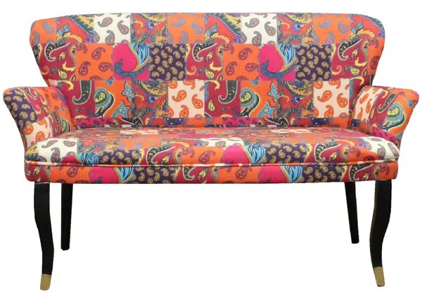 Canapea 2 persoane cocktail Relax Homs textil portocaliu