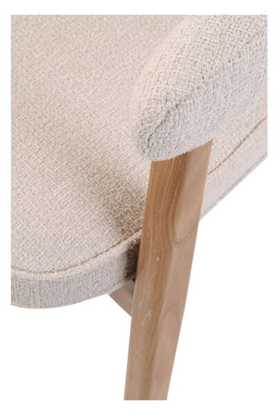 Scaun de dining Gabi, bej/stejar natural