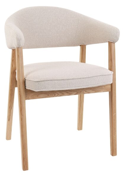 Scaun de dining Gabi, bej/stejar natural